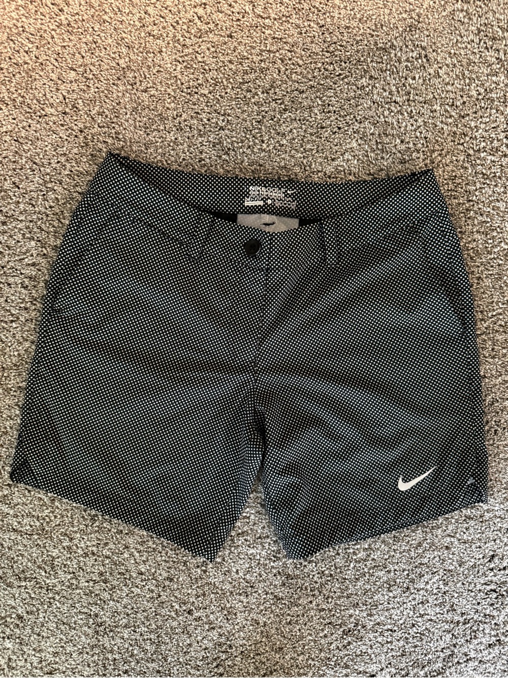 Nike Women’s Black Dotted Performance Golf Shorts